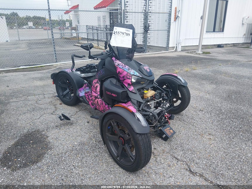 2022 Can-am/ brp Ryker VIN 3JB2FEG2XNJ004173 IAAI salvage auction — FRONT END, Salvage Title, sold $725 on 2026-08-18 (photo 1)