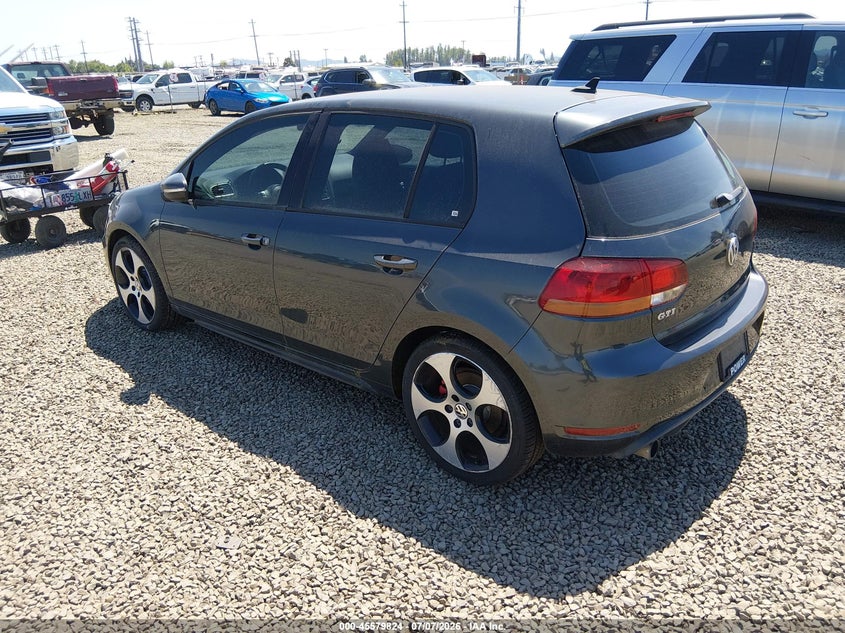 2012 Volkswagen Gti VIN WVWHD7AJ4CW215339 IAAI salvage auction — NORMAL WEAR, Salvage Title, sold $300 on 2026-08-03 (photo 3)