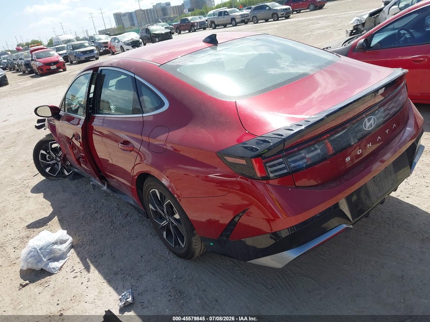 2025 Hyundai Sonata VIN KMHL64JA6SA429985 IAAI salvage auction — FRONT END, Certificate Of Destruction (Florida), sold $6,300 on 2026-07-20 (photo 3)
