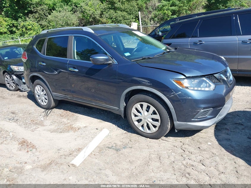 2016 Nissan Rogue VIN KNMAT2MV4GP705205 IAAI salvage auction — FRONT END, Clear (Massachusetts), sold $500 on 2026-07-21 (photo 1)