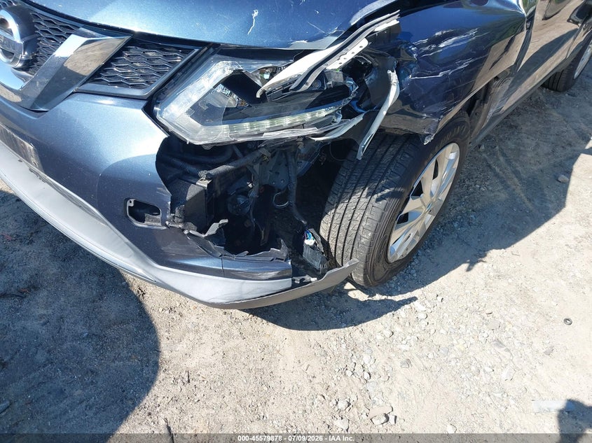 2016 Nissan Rogue VIN KNMAT2MV4GP705205 IAAI salvage auction — FRONT END, Clear (Massachusetts), sold $500 on 2026-07-21 (photo 6)
