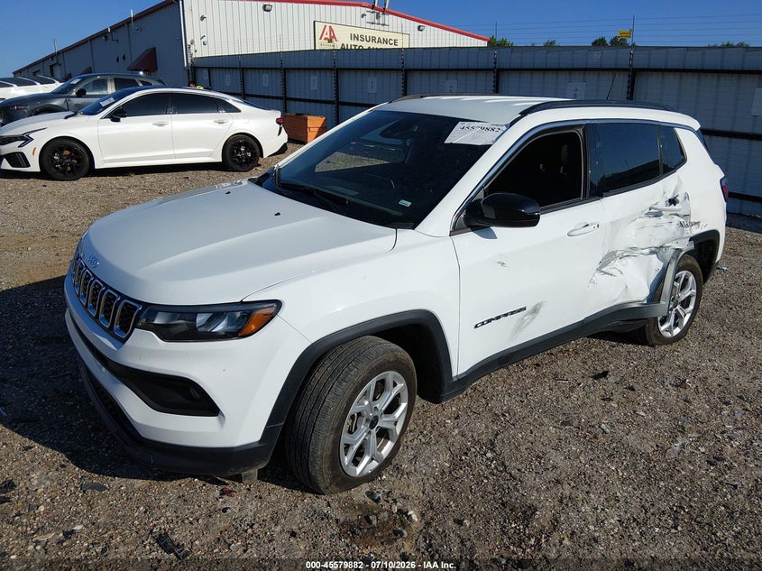2025 Jeep Compass VIN 3C4NJDBNXST603708 IAAI salvage auction — LEFT SIDE, Enterprise Vehicles Clear Only (North Carolina), sold $11,050 on 2026-07-22 (photo 2)