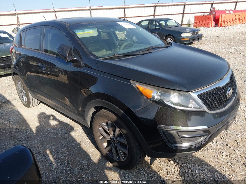 2016 Kia Sportage VIN KNDPB3AC2G7851074 IAAI salvage auction — NORMAL WEAR, Clear (Texas), sold $1,275 on 2026-07-16 (photo 1)