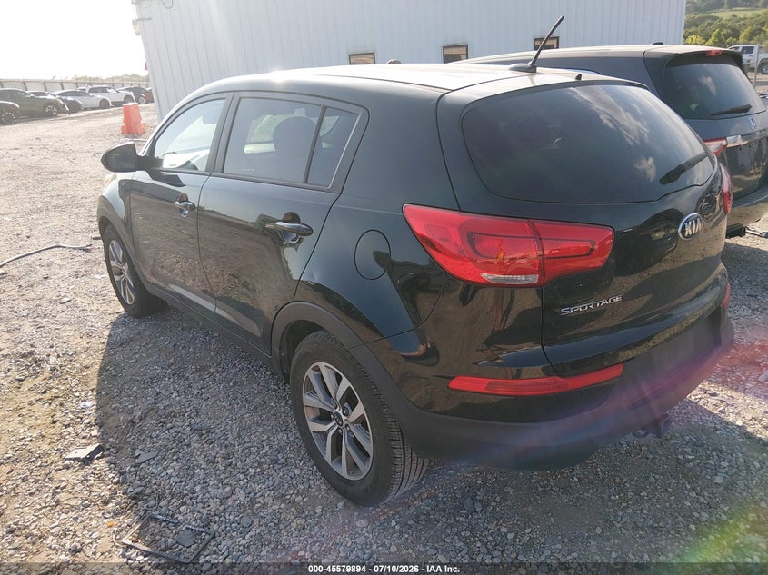 2016 Kia Sportage VIN KNDPB3AC2G7851074 IAAI salvage auction — NORMAL WEAR, Clear (Texas), sold $1,275 on 2026-07-16 (photo 3)