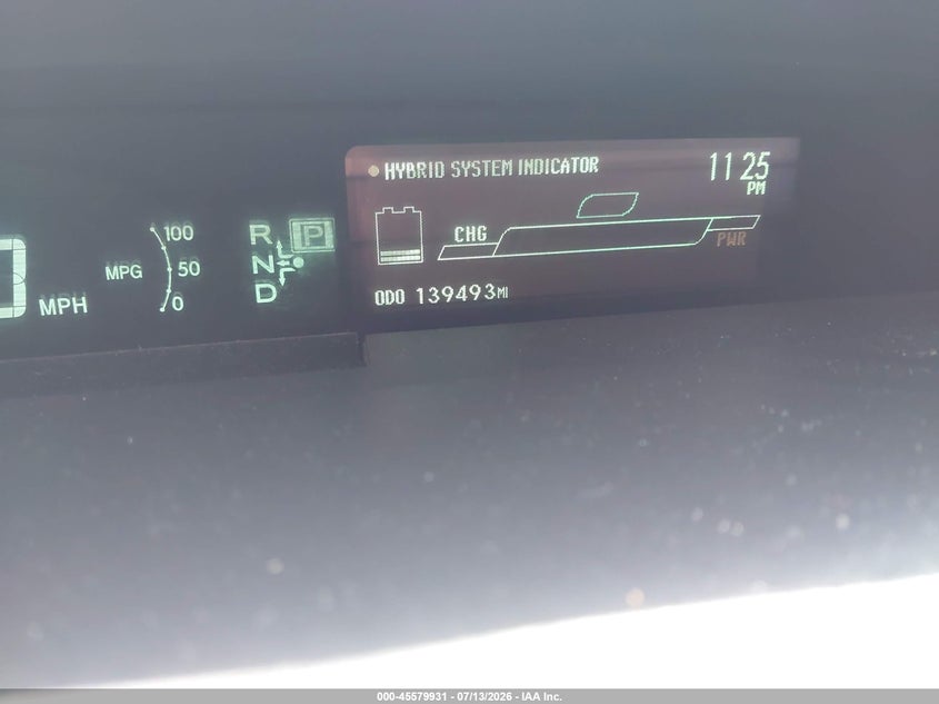 2011 Toyota Prius VIN JTDKN3DU8B0260500 IAAI salvage auction — UNKNOWN, Salvage (Massachusetts), sold $600 on 2026-07-21 (photo 7)