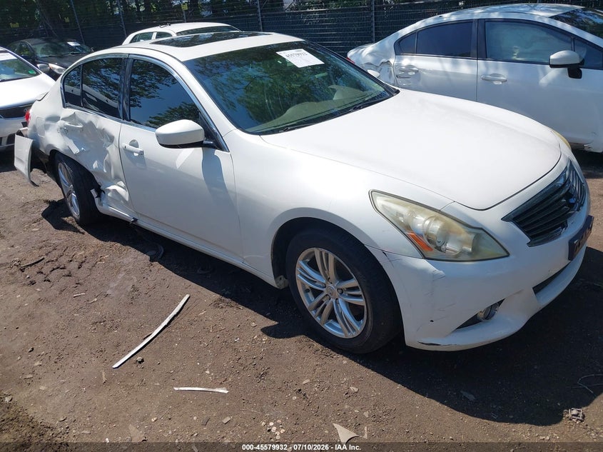 2012 Infiniti G25 VIN JN1DV6AR2CM860520 IAAI salvage auction — NORMAL WEAR, Clear (Virginia), sold $300 on 2026-07-30 (photo 1)