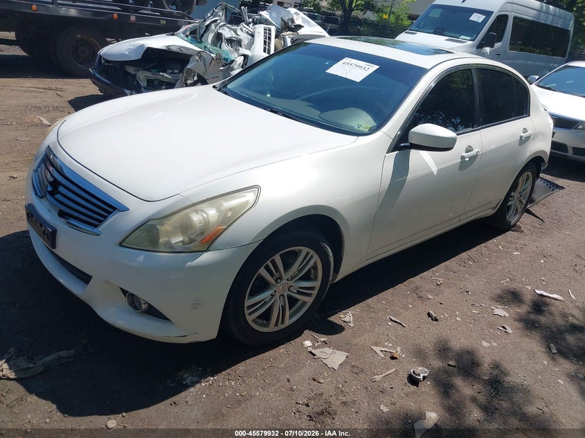2012 Infiniti G25 VIN JN1DV6AR2CM860520 IAAI salvage auction — NORMAL WEAR, Clear (Virginia), sold $300 on 2026-07-30 (photo 2)