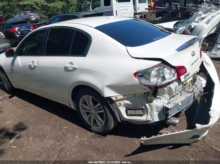 2012 Infiniti G25 VIN JN1DV6AR2CM860520 IAAI salvage auction — NORMAL WEAR, Clear (Virginia), sold $300 on 2026-07-30 (photo 3)