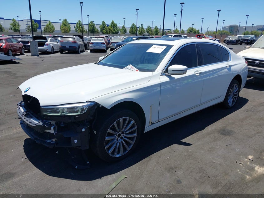 2022 BMW 7er VIN WBA7T2C05NCH58449 IAAI salvage auction — RIGHT SIDE, Salvage Title, sold $14,200 on 2026-08-14 (photo 2)