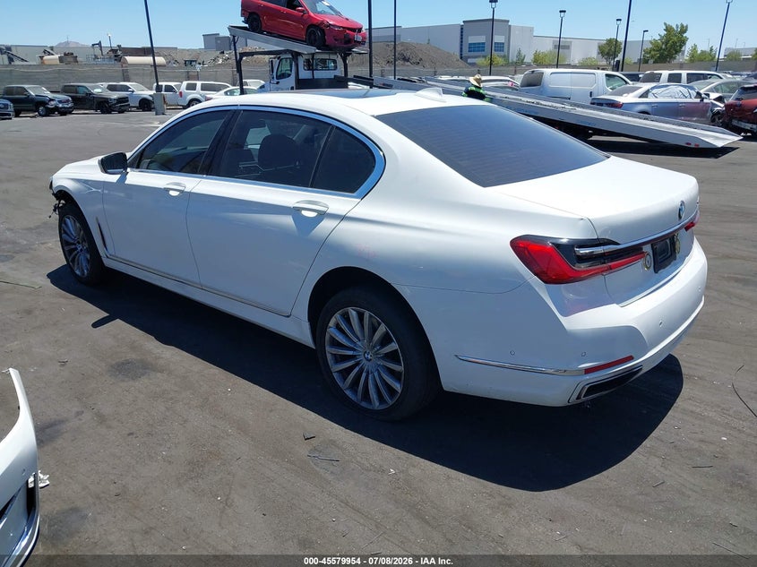 2022 BMW 7er VIN WBA7T2C05NCH58449 IAAI salvage auction — RIGHT SIDE, Salvage Title, sold $14,200 on 2026-08-14 (photo 3)