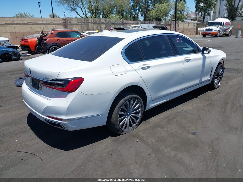 2022 BMW 7er VIN WBA7T2C05NCH58449 IAAI salvage auction — RIGHT SIDE, Salvage Title, sold $14,200 on 2026-08-14 (photo 4)