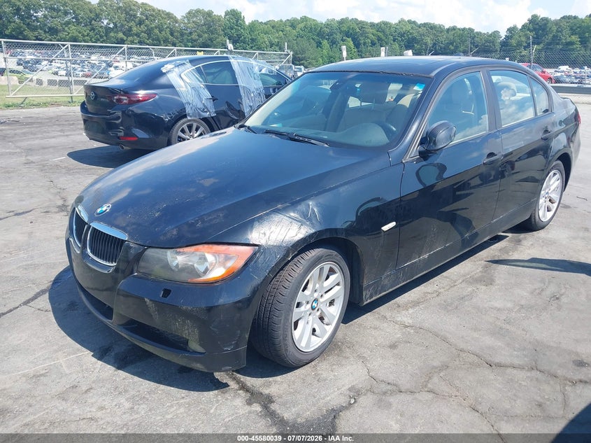 2007 BMW 3 series VIN WBAVC93557KX58954 IAAI salvage auction — NORMAL WEAR, Clear (North Carolina), sold $350 on 2026-07-30 (photo 2)