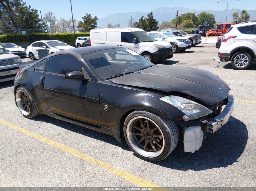 2004 Nissan 350z VIN JN1AZ34E44T064079 IAAI salvage auction — FRONT END, Salvage (California), sold $25 on 2026-07-21 (photo 1)