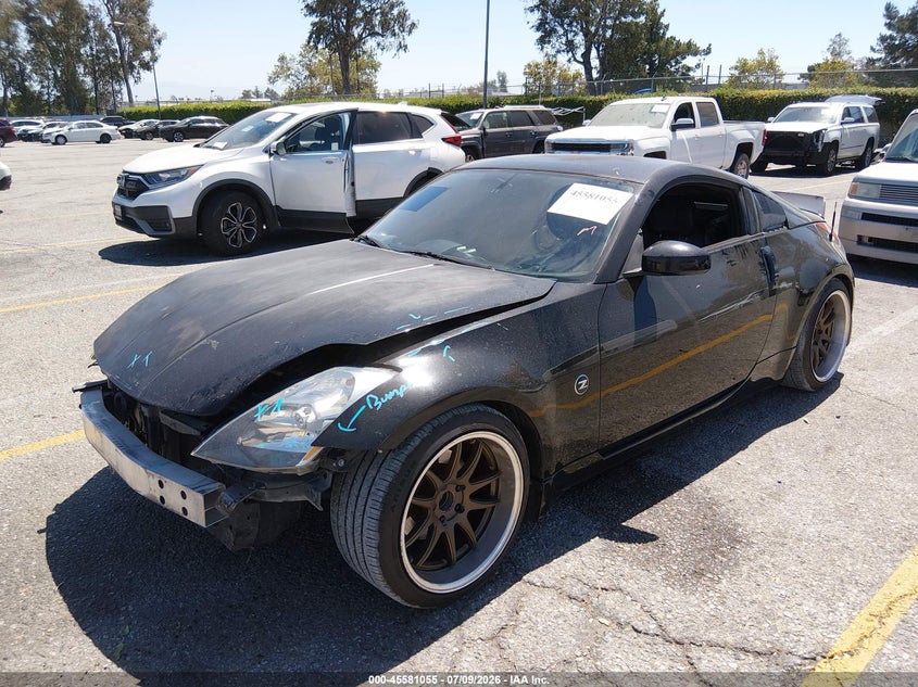 2004 Nissan 350z VIN JN1AZ34E44T064079 IAAI salvage auction — FRONT END, Salvage (California), sold $25 on 2026-07-21 (photo 2)