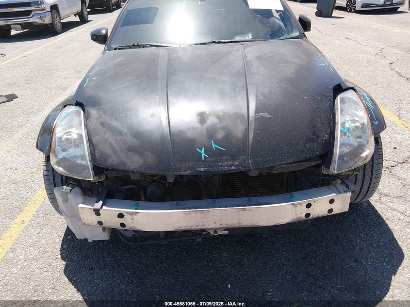 2004 Nissan 350z VIN JN1AZ34E44T064079 IAAI salvage auction — FRONT END, Salvage (California), sold $25 on 2026-07-21 (photo 6)