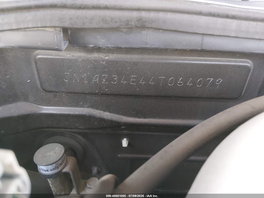 2004 Nissan 350z VIN JN1AZ34E44T064079 IAAI salvage auction — FRONT END, Salvage (California), sold $25 on 2026-07-21 (photo 9)