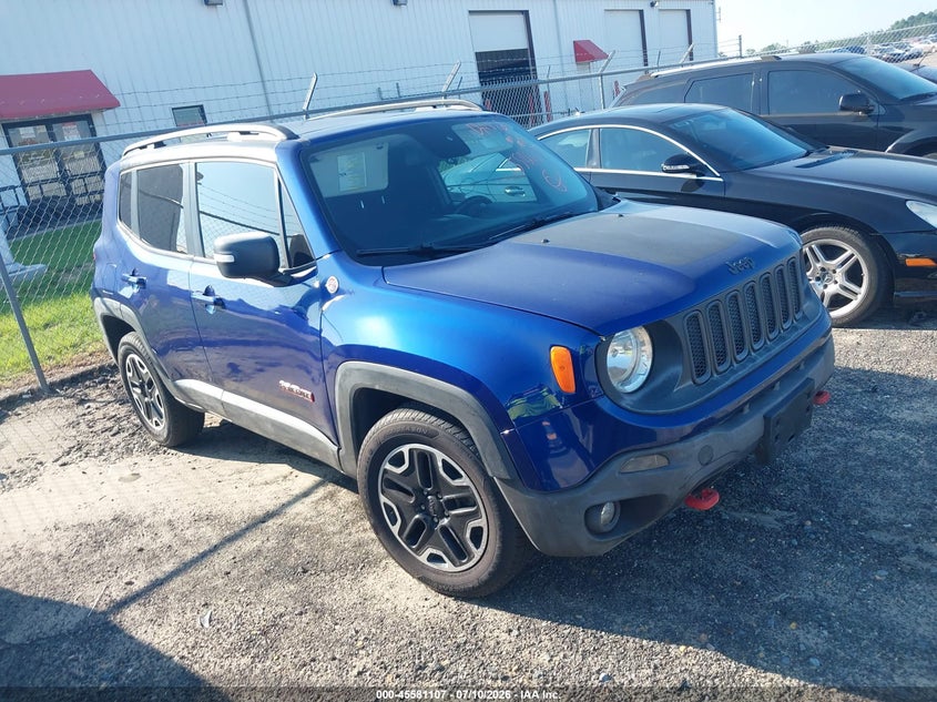 2016 Jeep Renegade VIN ZACCJBCT4GPC69182 IAAI salvage auction — UNKNOWN, Clear (North Carolina), sold $325 on 2026-07-15 (photo 1)