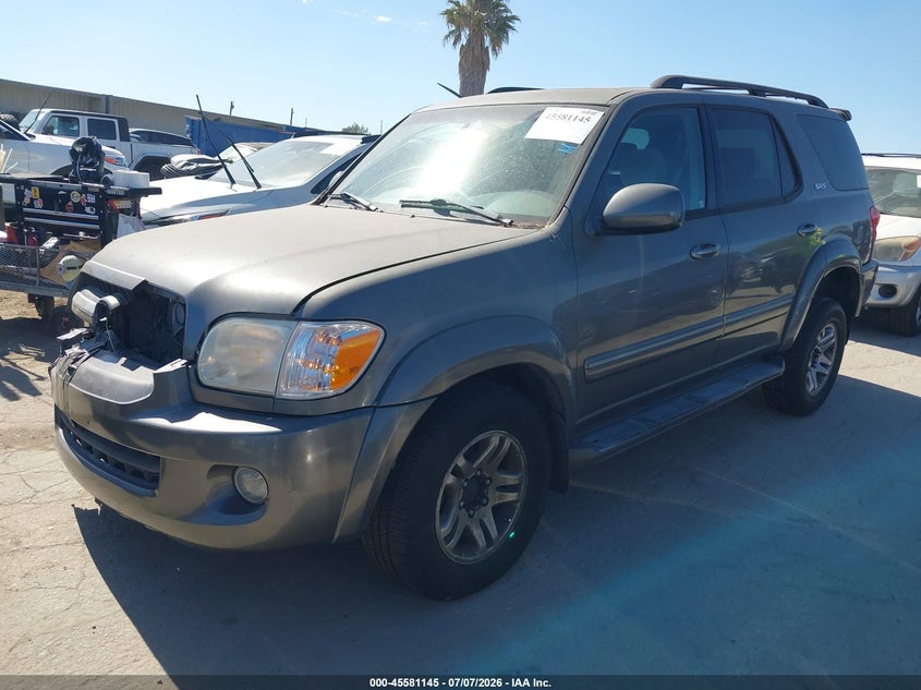 2007 Toyota Sequoia VIN 5TDBT44A17S291223 IAAI salvage auction — NORMAL WEAR, Salvage (California), sold $1,750 on 2026-07-15 (photo 2)