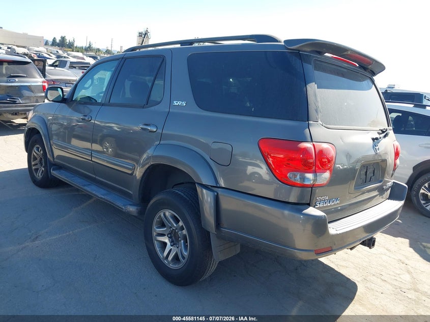 2007 Toyota Sequoia VIN 5TDBT44A17S291223 IAAI salvage auction — NORMAL WEAR, Salvage (California), sold $1,750 on 2026-07-15 (photo 3)