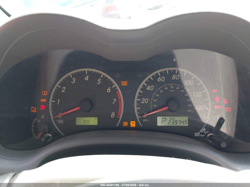 2010 Toyota Corolla VIN JTDBU4EE5AJ067746 IAAI salvage auction — NORMAL WEAR, Clear (Indiana), sold $975 on 2026-07-22 (photo 7)
