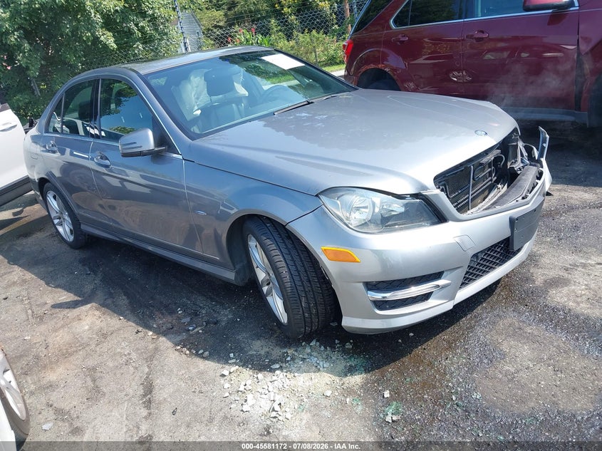 2012 Mercedes-benz C-klasse VIN WDDGF4HB9CA629951 IAAI salvage auction — FRONT END, Salvage (North Carolina), sold $850 on 2026-08-13 (photo 1)