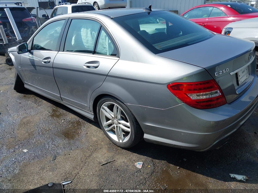 2012 Mercedes-benz C-klasse VIN WDDGF4HB9CA629951 IAAI salvage auction — FRONT END, Salvage (North Carolina), sold $850 on 2026-08-13 (photo 3)