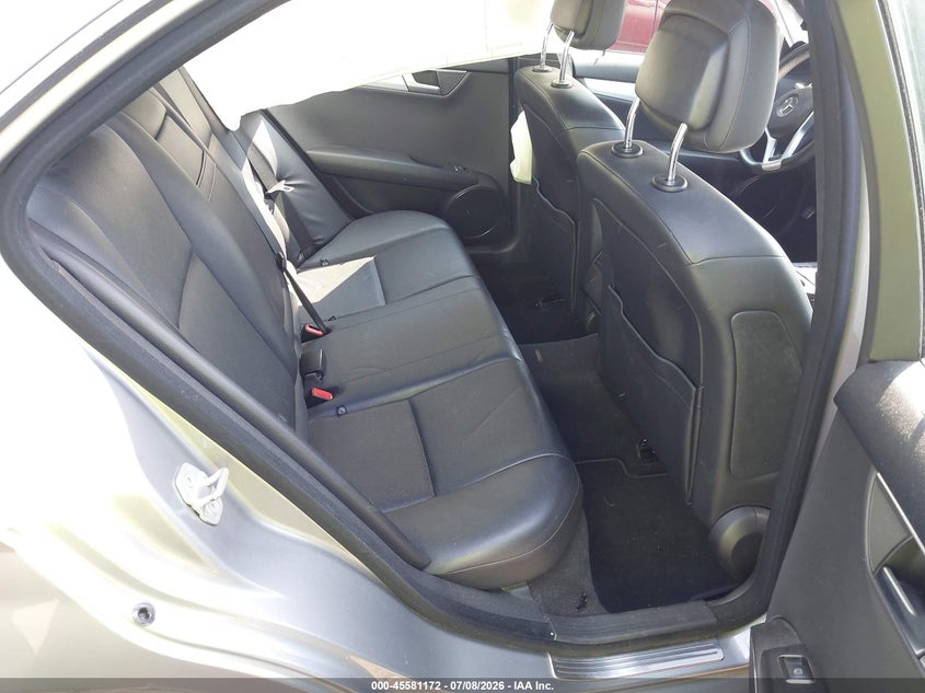 2012 Mercedes-benz C-klasse VIN WDDGF4HB9CA629951 IAAI salvage auction — FRONT END, Salvage (North Carolina), sold $850 on 2026-08-13 (photo 8)