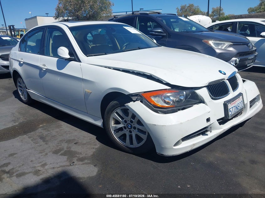 2006 BMW 3 series VIN WBAVB13556PT11045 IAAI salvage auction — FRONT END, Salvage Certificate (California), sold $25 on 2026-07-24 (photo 1)