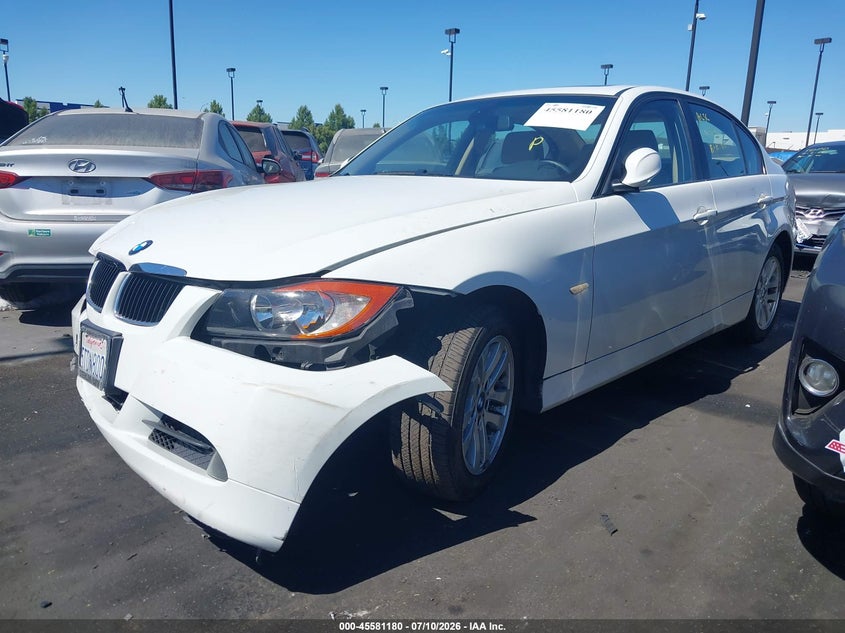 2006 BMW 3 series VIN WBAVB13556PT11045 IAAI salvage auction — FRONT END, Salvage Certificate (California), sold $25 on 2026-07-24 (photo 2)