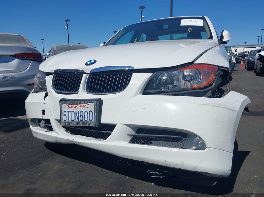 2006 BMW 3 series VIN WBAVB13556PT11045 IAAI salvage auction — FRONT END, Salvage Certificate (California), sold $25 on 2026-07-24 (photo 6)