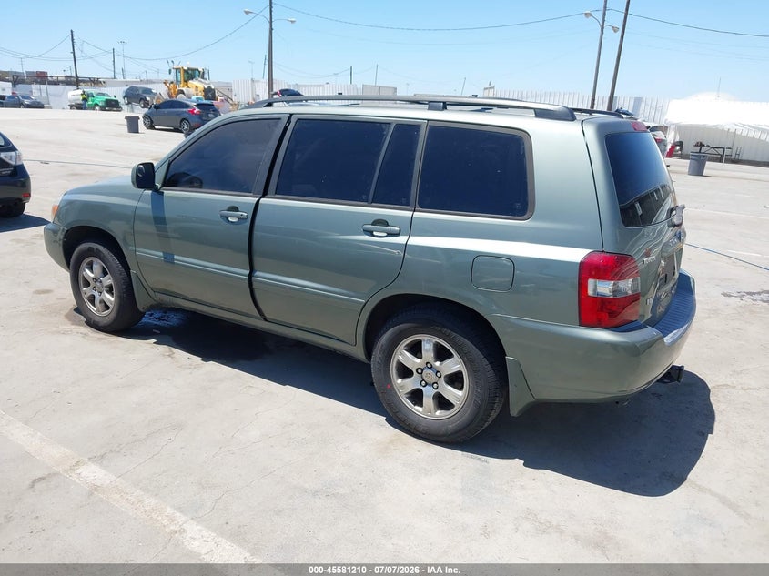 2005 Toyota Highlander VIN JTEDP21A750047755 IAAI salvage auction — NORMAL WEAR, Clear - Dealer Only (California), sold $975 on 2026-07-15 (photo 3)