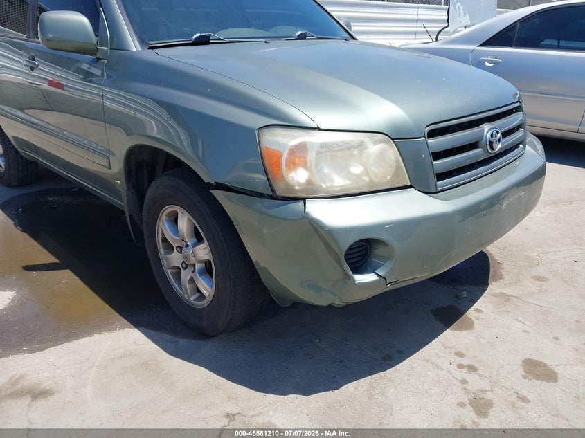2005 Toyota Highlander VIN JTEDP21A750047755 IAAI salvage auction — NORMAL WEAR, Clear - Dealer Only (California), sold $975 on 2026-07-15 (photo 6)