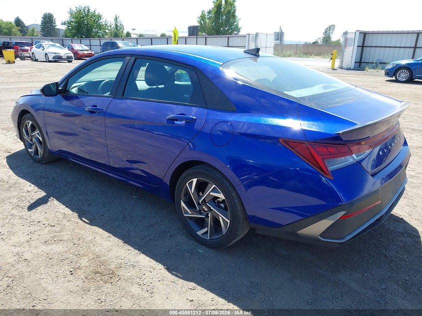 2025 Hyundai Elantra VIN KMHLM4DJ7SU168267 IAAI salvage auction — RIGHT FRONT, Salvage Title, sold $8,100 on 2026-07-18 (photo 3)