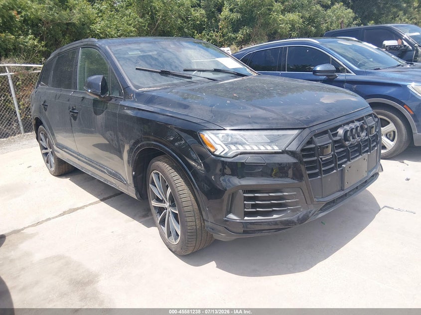 2020 Audi Q7 VIN WA1LXAF73LD007115 IAAI salvage auction — FRONT END, Original (Texas), sold $6,625 on 2026-07-27 (photo 1)