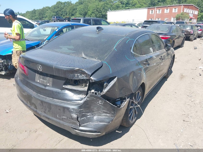 2015 Acura Tlx VIN 19UUB3F52FA008167 IAAI salvage auction — REAR END, Clear (Massachusetts), sold $3,500 on 2026-07-22 (photo 4)