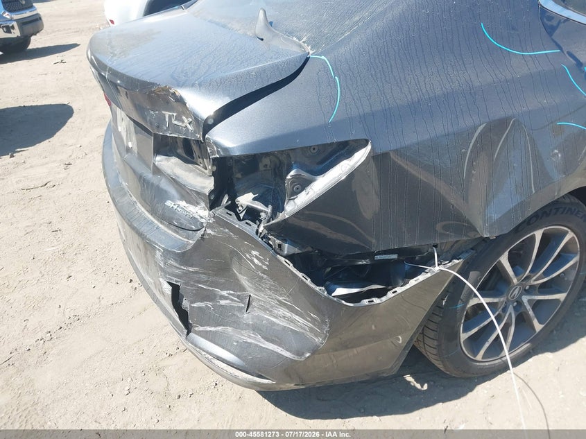 2015 Acura Tlx VIN 19UUB3F52FA008167 IAAI salvage auction — REAR END, Clear (Massachusetts), sold $3,500 on 2026-07-22 (photo 6)