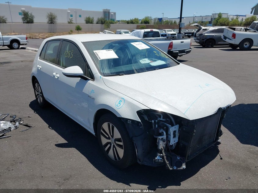 2016 Volkswagen E-golf VIN WVWPP7AU7GW911597 IAAI salvage auction — FRONT END, Salvage Title, sold $1,650 on 2026-07-31 (photo 1)