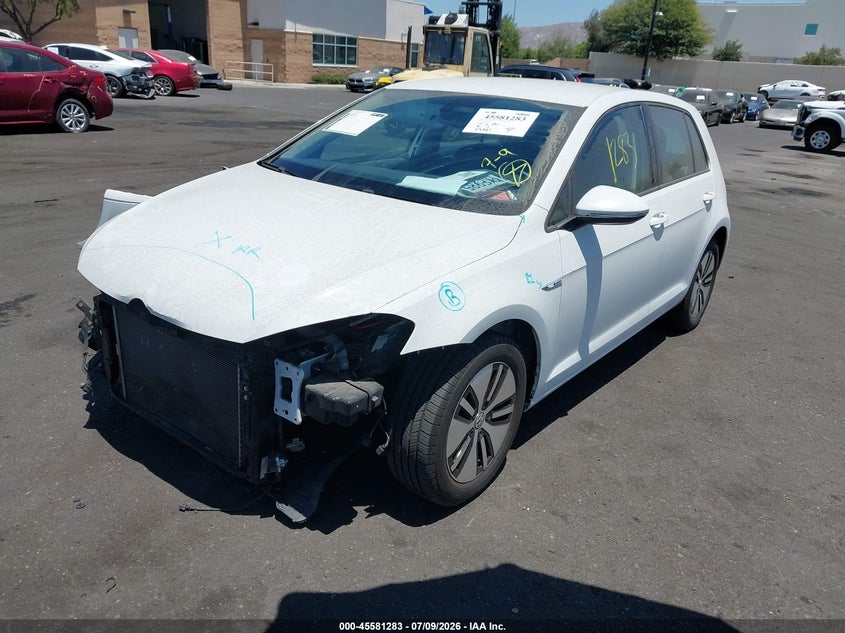 2016 Volkswagen E-golf VIN WVWPP7AU7GW911597 IAAI salvage auction — FRONT END, Salvage Title, sold $1,650 on 2026-07-31 (photo 2)