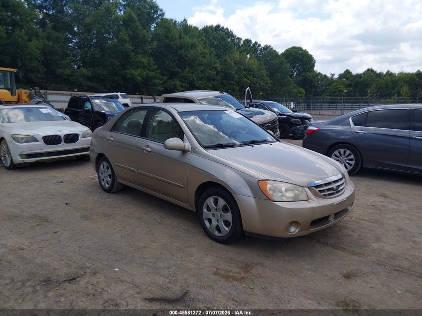 2006 Kia Spectra VIN KNAFE121765270133 IAAI salvage auction — NORMAL WEAR, Clear (Tennessee), sold $300 on 2026-07-15 (photo 1)