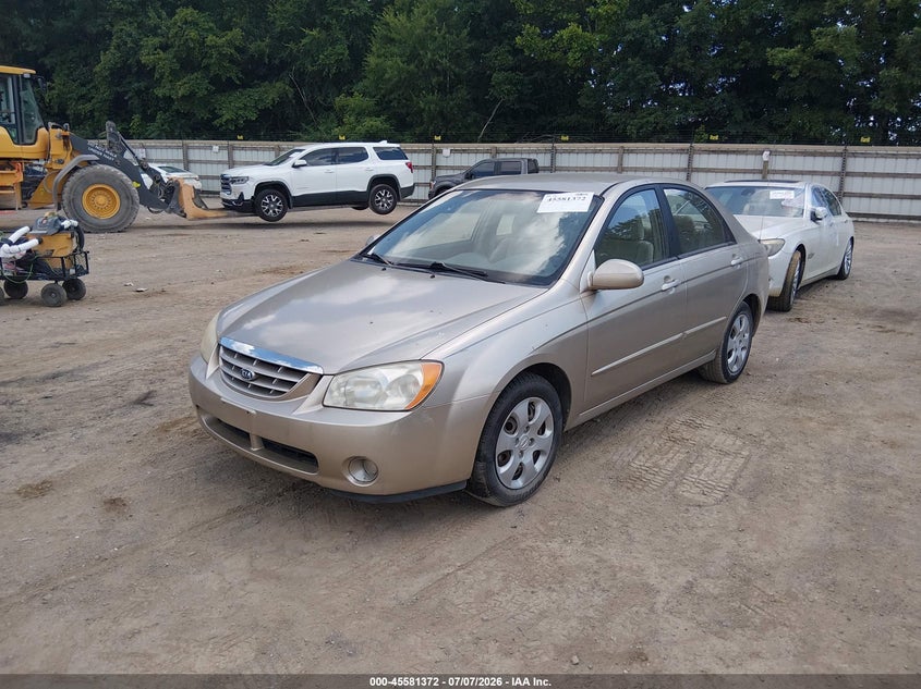 2006 Kia Spectra VIN KNAFE121765270133 IAAI salvage auction — NORMAL WEAR, Clear (Tennessee), sold $300 on 2026-07-15 (photo 2)