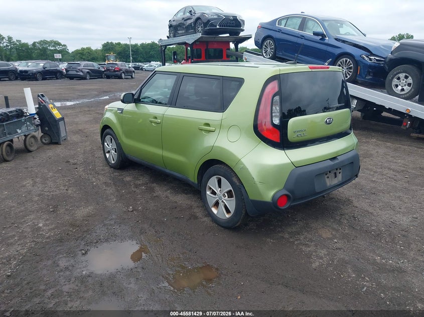 2014 Kia Soul VIN KNDJN2A23E7716035 IAAI salvage auction — NORMAL WEAR, Clear (New Jersey), sold $575 on 2026-07-15 (photo 3)