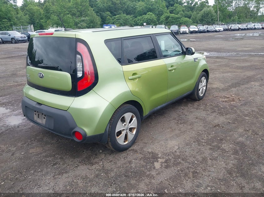 2014 Kia Soul VIN KNDJN2A23E7716035 IAAI salvage auction — NORMAL WEAR, Clear (New Jersey), sold $575 on 2026-07-15 (photo 4)