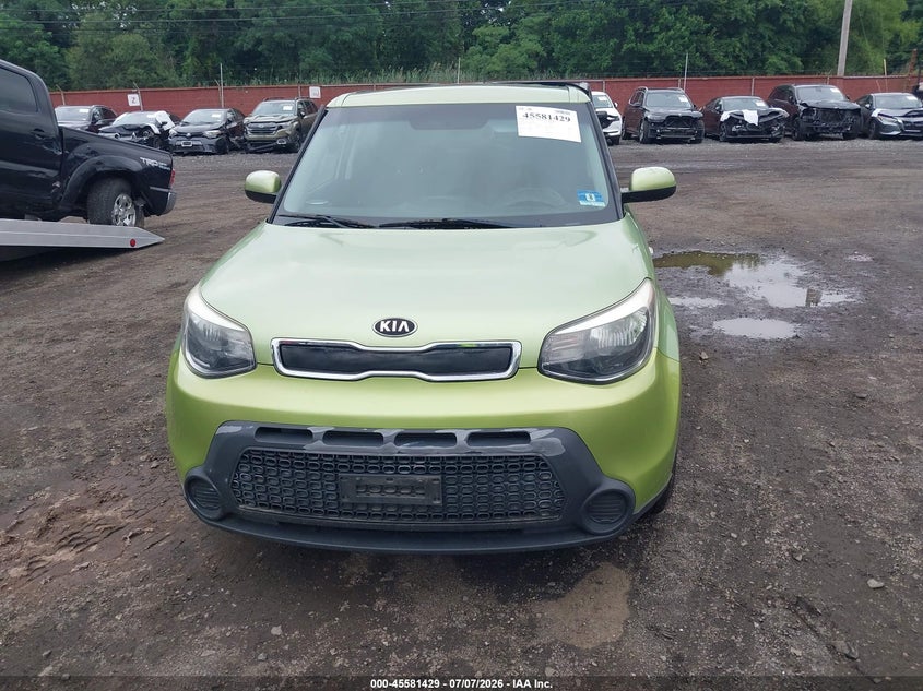 2014 Kia Soul VIN KNDJN2A23E7716035 IAAI salvage auction — NORMAL WEAR, Clear (New Jersey), sold $575 on 2026-07-15 (photo 6)