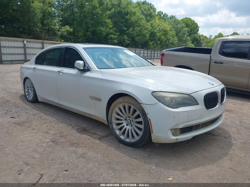 2012 BMW 7 series VIN WBAKC8C55CC434596 IAAI salvage auction — NORMAL WEAR, Clear (Tennessee), sold $475 on 2026-07-29 (photo 1)