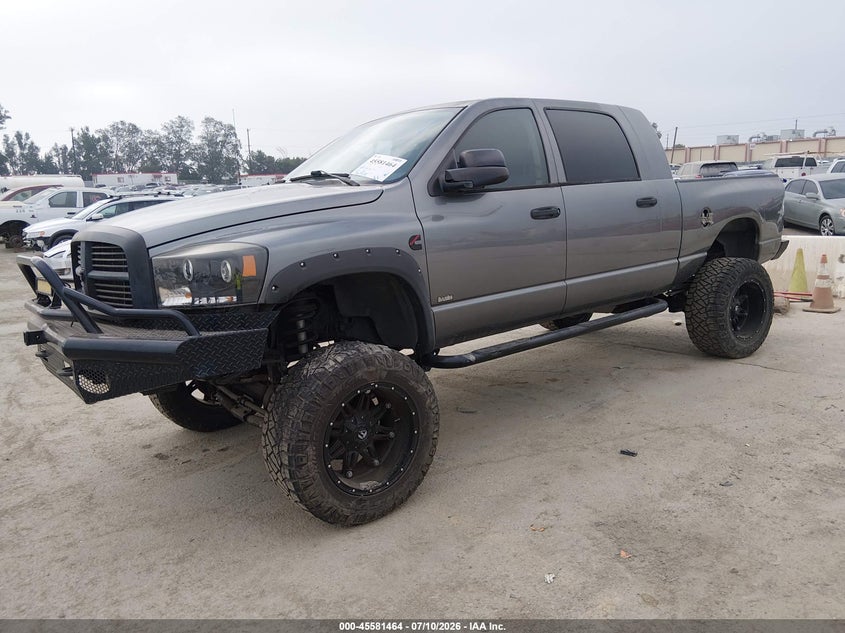 2007 Dodge Ram 2500 VIN 3D7KS29CX7G742199 IAAI salvage auction — LEFT REAR, Salvage (California), sold $12,975 on 2026-08-21 (photo 2)