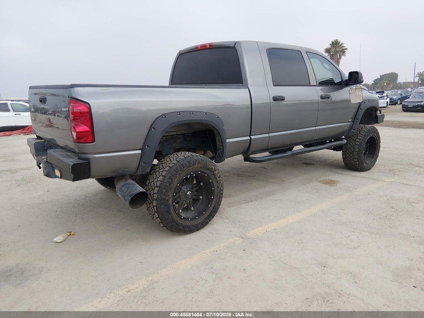 2007 Dodge Ram 2500 VIN 3D7KS29CX7G742199 IAAI salvage auction — LEFT REAR, Salvage (California), sold $12,975 on 2026-08-21 (photo 4)