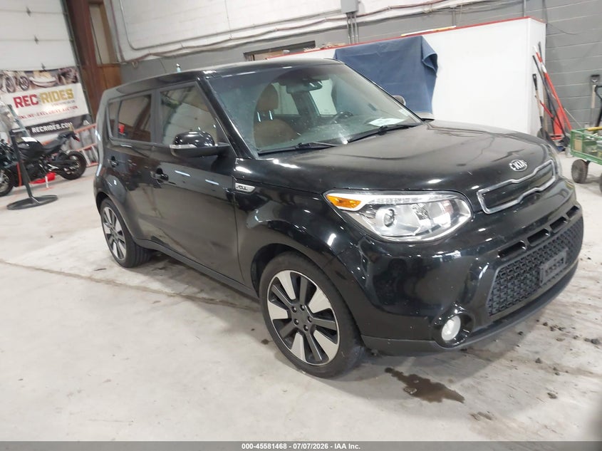 2016 Kia Soul VIN KNDJX3A53G7294832 IAAI salvage auction — NORMAL WEAR, Clear (New York), sold $625 on 2026-07-29 (photo 1)