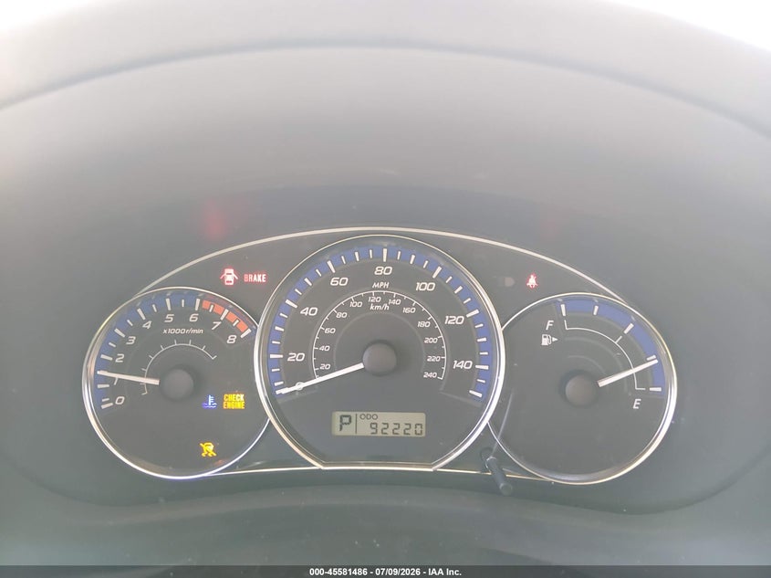 2010 Subaru Forester VIN JF2SH6CC0AH714662 IAAI salvage auction — LEFT FRONT, Clear (Washington), sold $975 on 2026-07-29 (photo 7)