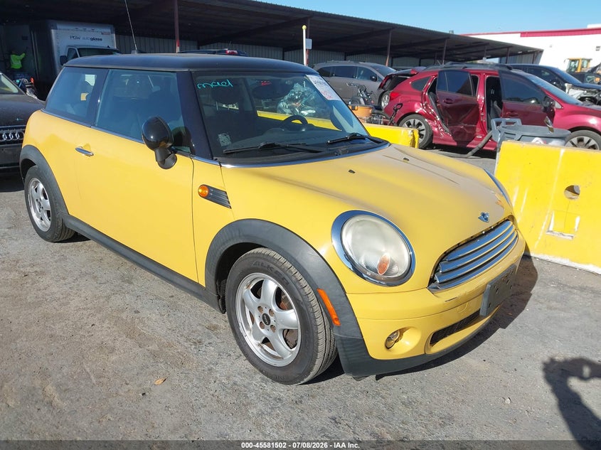 2009 Mini Cooper VIN WMWMF33539TU72677 IAAI salvage auction — FRONT END, Salvage (California), sold $625 on 2026-08-03 (photo 1)