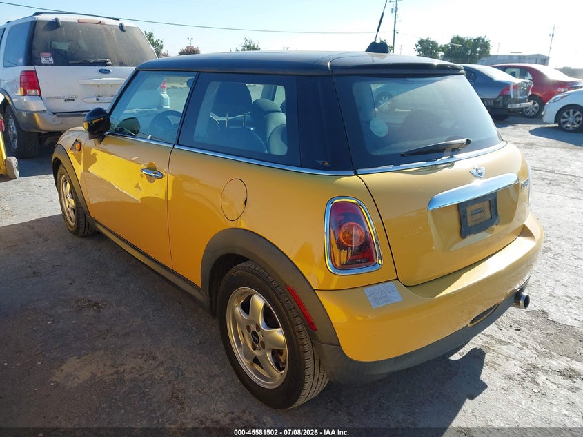 2009 Mini Cooper VIN WMWMF33539TU72677 IAAI salvage auction — FRONT END, Salvage (California), sold $625 on 2026-08-03 (photo 3)